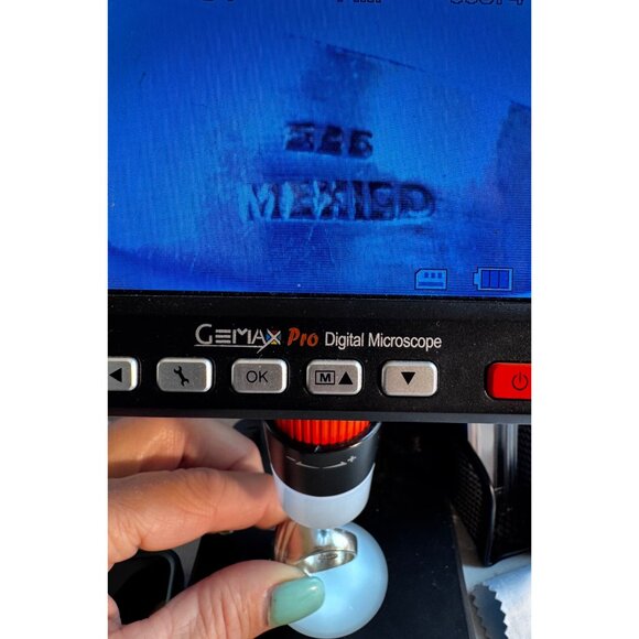 Vintage Mexico 925 Sterling Silver Malachite Men's Ring Size 11.5, 20.8g - Picture 9 of 9